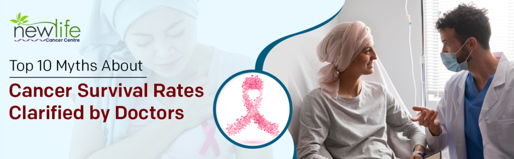 Expert doctor clarifying cancer survival myths and sharing accurate information.